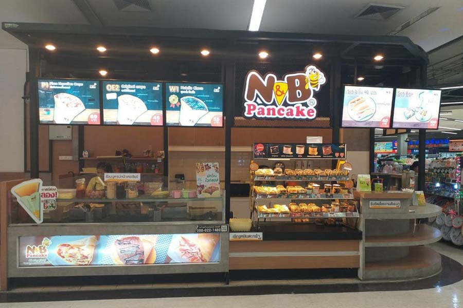 เอ็นแอนด์บี แพนเค้ก	(N&B Pancake) 450,000 บาท